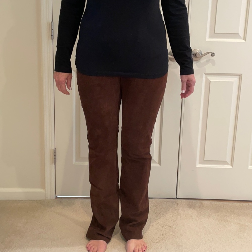 Suede High Waisted Pants